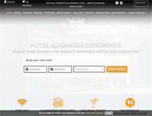 Tablet Screenshot of hotelalhambra.net