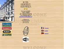 Tablet Screenshot of hotelalhambra.fr
